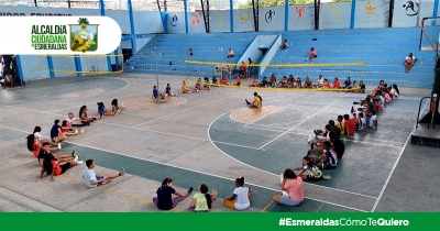 Gran acogida en cursos vacacionales de v&oacute;ley en Esmeraldas