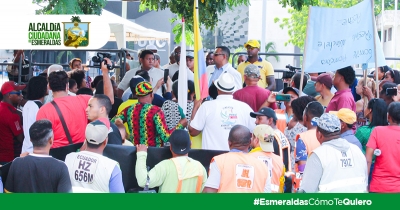 Ciudadanos y Autoridades unidos contra la contaminaci&oacute;n en Esmeraldas