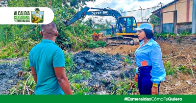Intervenci&oacute;n en desfogues de aguas servidas en la ribera del r&iacute;o Esmeraldas