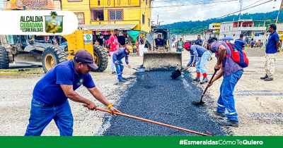 Avances en el bacheo de la v&iacute;a Carlos Concha