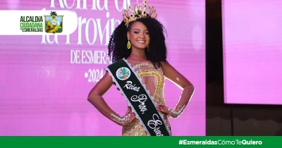 Frany Delgado es coronada Reina de Provincia de Esmeraldas 2024 y env&iacute;a emotivo mensaje a la provincia