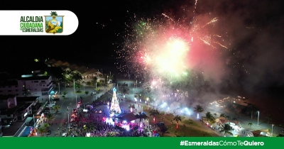 La Alcald&iacute;a realiz&oacute; la noche de este viernes, el evento denominado Esmeraldas de luz