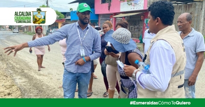 Alcald&iacute;a Ciudadana de Esmeraldas responde al llamado de los moradores del barrio San Mart&iacute;n de Porres Bajo