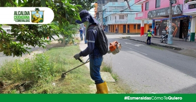 Alcald&iacute;a trabaja en el mantenimiento de &aacute;reas verdes
