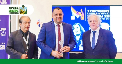 Esmeraldas Resurge: Reconocen a Vicko Villacis como el Alcalde M&aacute;s Destacado de Sudam&eacute;rica