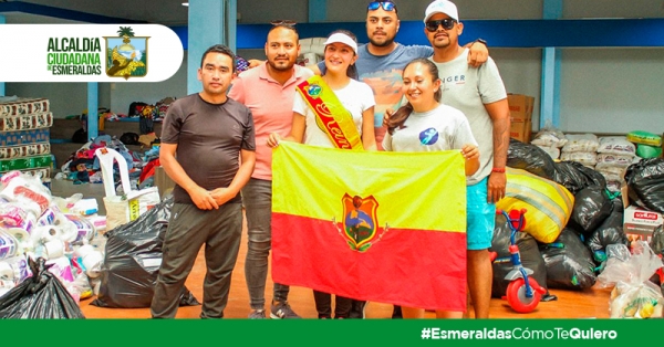 Reina de la parroquia San Antonio de Pichincha, arrib&oacute; con donaciones a Esmeraldas